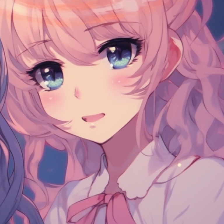 Two characters with a celestial aura, celestial bodies inplay, pastel color palette fascinating match for 2 friends' pfp pfp for discord.