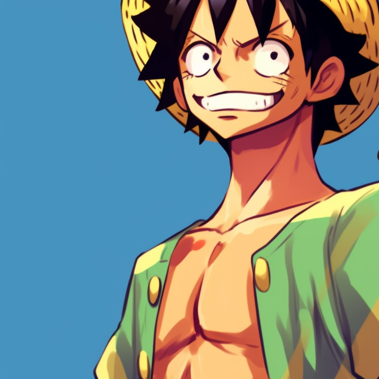 Two characters dressed in pirate outfits, muted colors with careful line art, one raises a flag. one piece matching pfp characters pfp for discord.