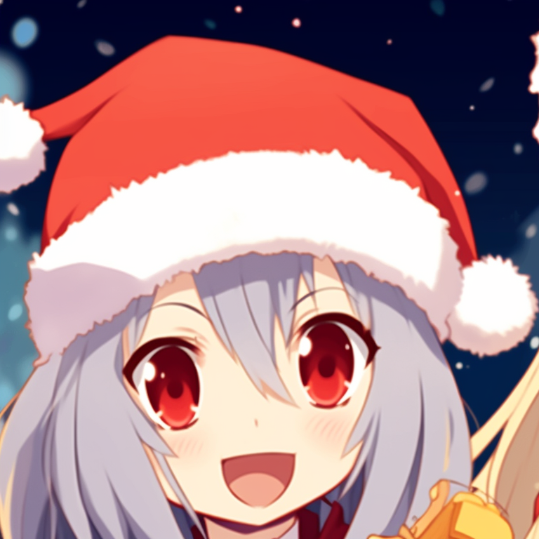 Two characters sipping on hot drinks, rich textures for winter clothing and warm lightings. adorable matching christmas pfp gif pfp for discord.