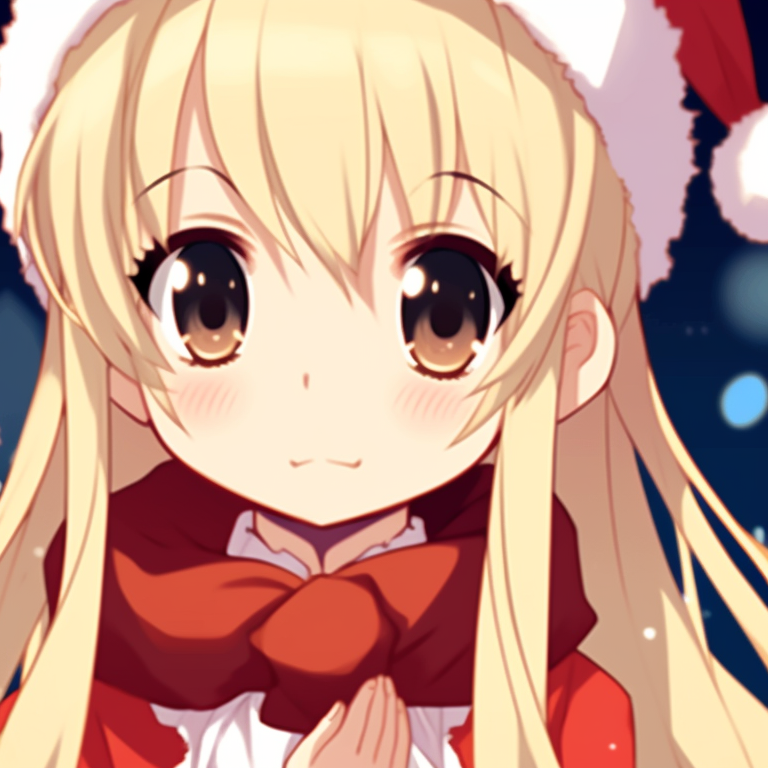 Two characters sipping on hot drinks, rich textures for winter clothing and warm lightings. adorable matching christmas pfp gif pfp for discord.