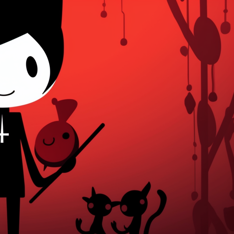 Two stickman characters, one guarding the other against a ghost, amidst a graveyard background, eerie aura and muted colors. animated stickman pfp for halloween pfp for discord.