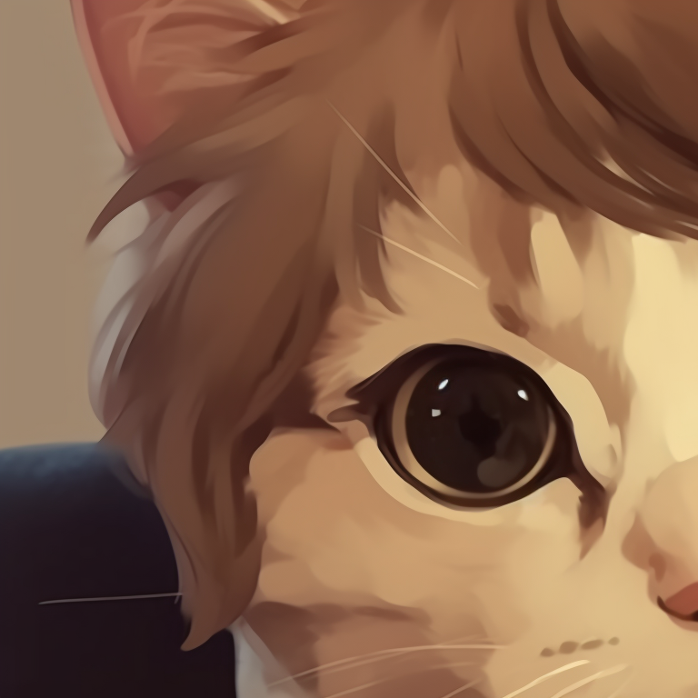 Two characters in matching magical cat outfits, with sparkling effects, soft gradients and vibrant colors. cute cat matching pfp styles pfp for discord.