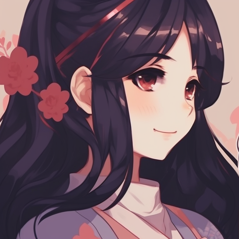 Two characters in Samurai attires, bold lines and intense expressions, in a landscape backdrop. classic anime matching profile pictures for friends pfp for discord.