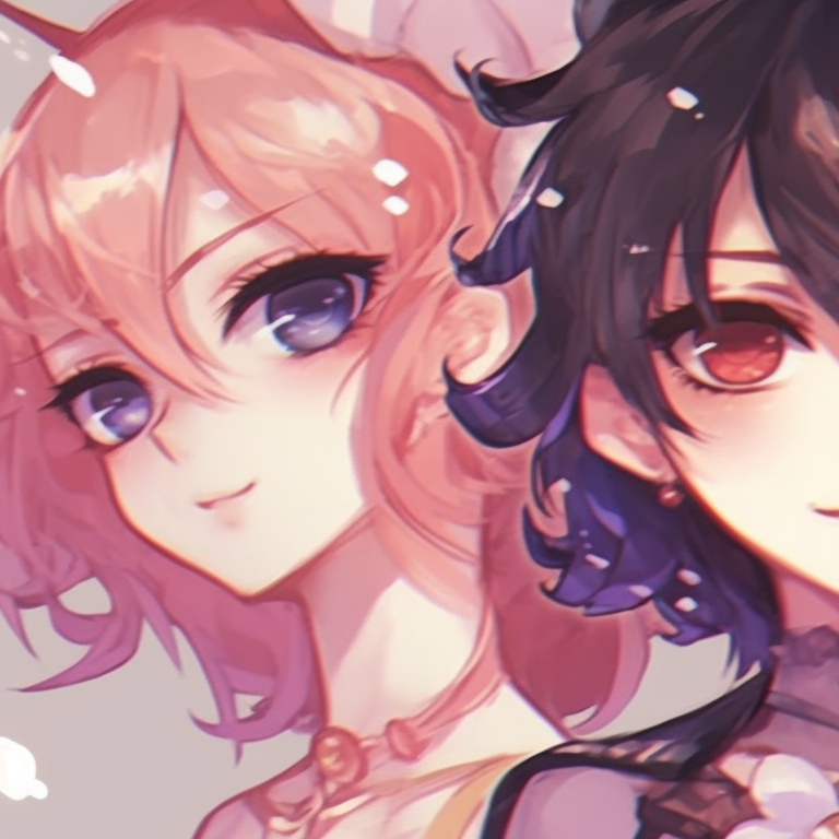 Three characters wielding magical items, detailed engravings and magical aura illuminated. epic matching trio pfp concepts pfp for discord.