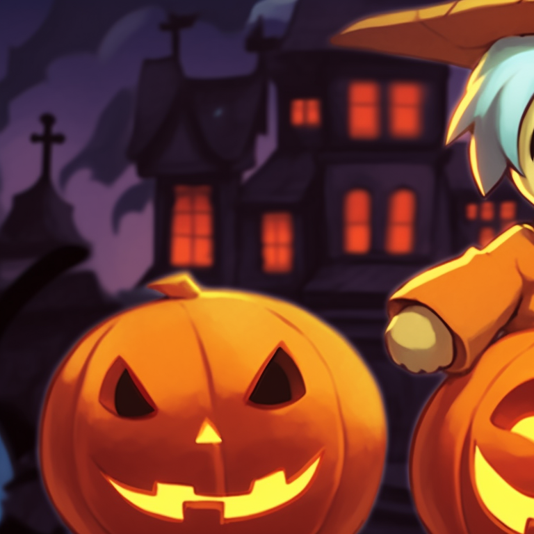 Two Squirtle Pokémon in sunglasses, one with a pumpkin bucket, the other with a ghost costume, standing in front of a haunted mansion. classic matching pokemon pfp with halloween theme pfp for discord.