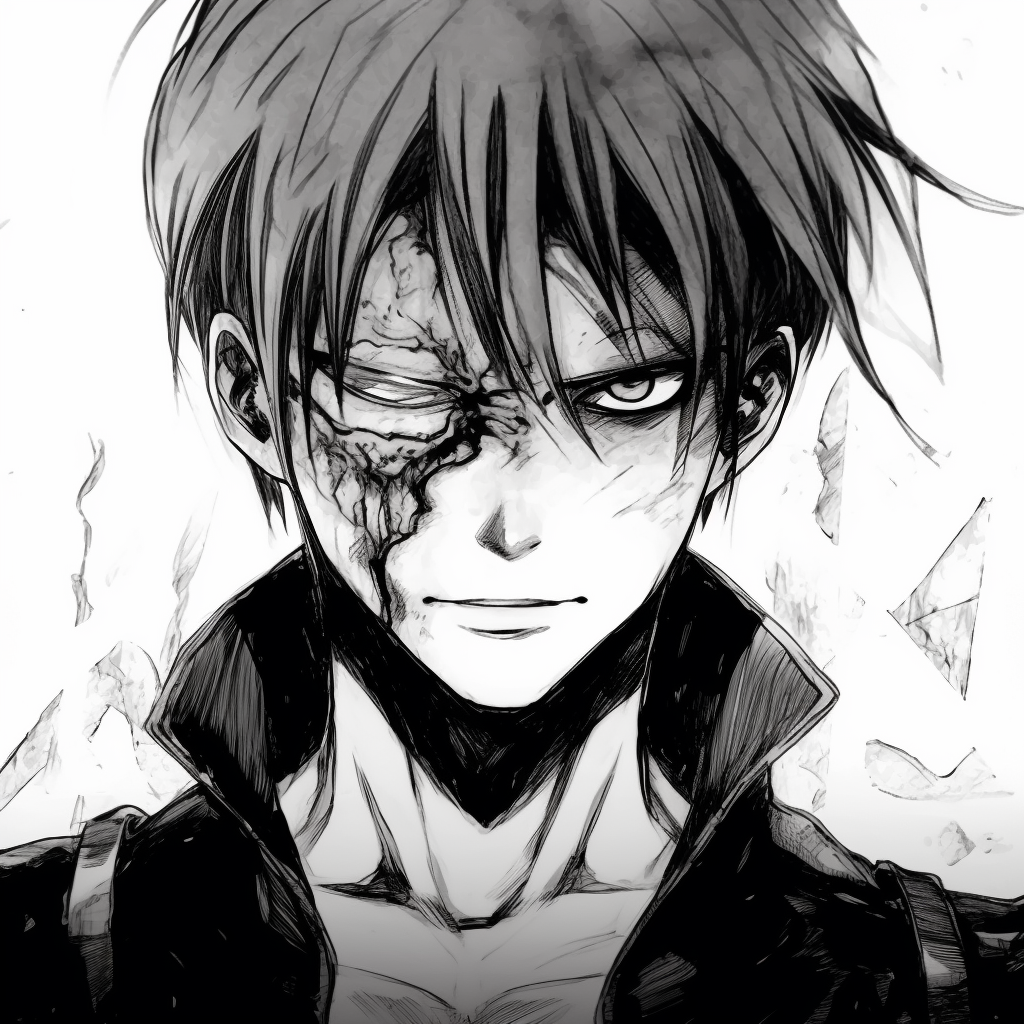 Levi Ackerman from Attack On Titan in battle stance, sharp eyes and sleek design. anime manga pfp for boys
