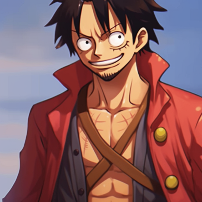 Two pirate characters, vibrant colors and action-oriented style, standing shoulder-to-shoulder. one piece matching pfp trends pfp for discord.