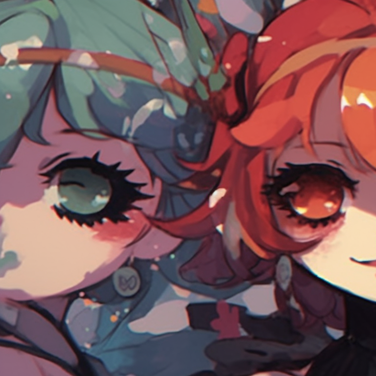 Three characters in battle stances, donned in armor, with an energetic aura, vibrant colors and dynamic lines. anime inspired trio pfp matching pfp for discord.