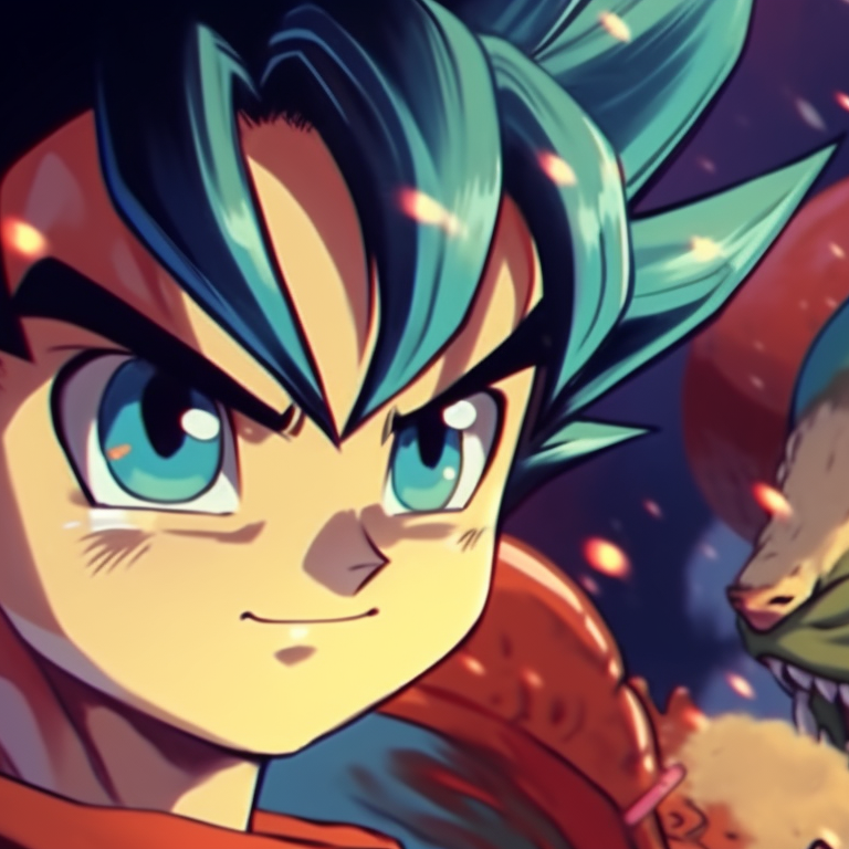 Vegeta and Bulma wearing Christmas crowns, warm colors and soft holiday lights. christmas dragonball bulma and vegeta matching pfp themes pfp for discord.