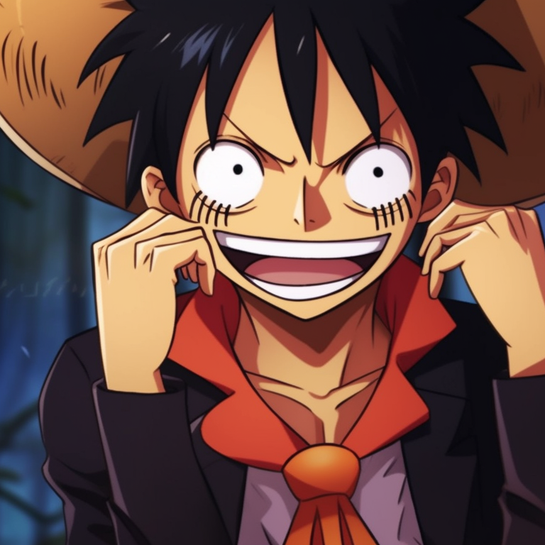 Luffy and Nami set against a foggy Halloween themed voyage scene, with spooky elements peeking through the background. anime characters matching pfp pfp for discord.