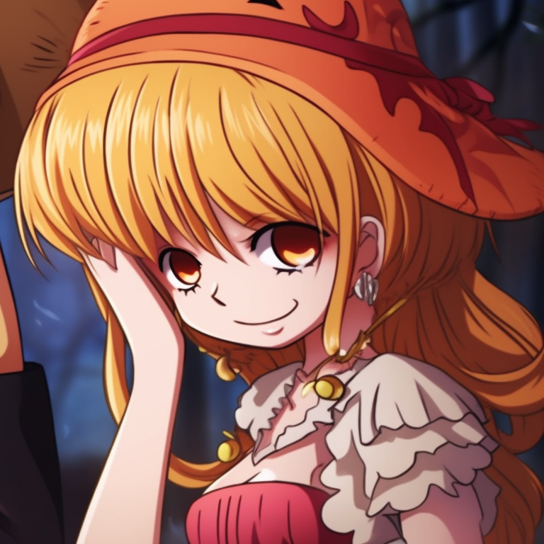 Luffy and Nami set against a foggy Halloween themed voyage scene, with spooky elements peeking through the background. anime characters matching pfp pfp for discord.