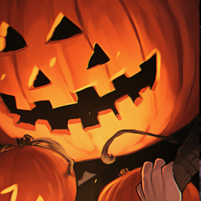 Two characters with devilish grins, intense expressions and dark outlines. inspirational one piece pfps for halloween pfp for discord.