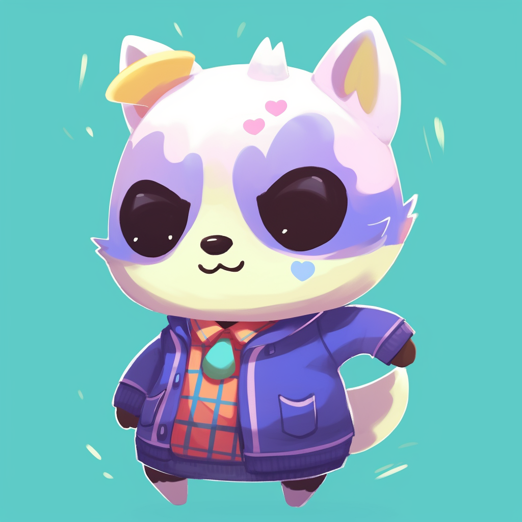 Isabelle cheering delightfully, warm colors and expressive facial details. animal crossing pfp humorous