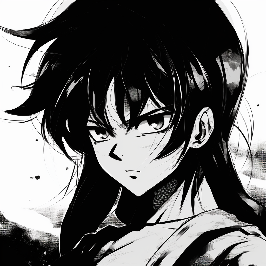anime black and white pfp collection on Hero: anime black and white pfp collection