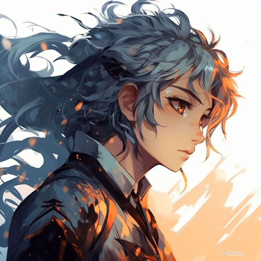 Detailed view of Dragon Girl's eye, featuring radiant colors and dragon-like pupils. cool pfp fantasy anime pfp for discord.