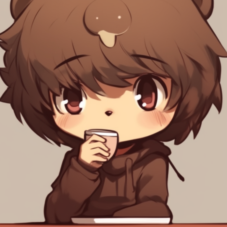 Milk and Mocha interacting joyfully, vibrant colors with dynamic expression, highlighting their playful relationship. turn heads with milk and mocha pfp pfp for discord.