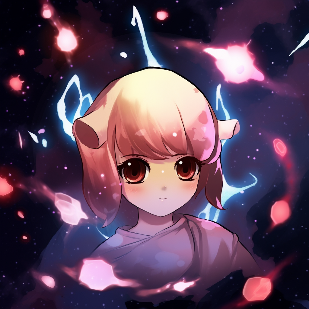 Sakura Kinomoto surrounded by her magic circle, sparkling effects and pastel colors. unique cool animated pfp