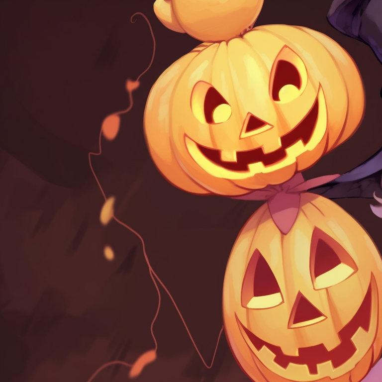 Two characters, soft pastel tones and Halloween costumes, mischievously smiling. cute disney halloween matching pfps pfp for discord.