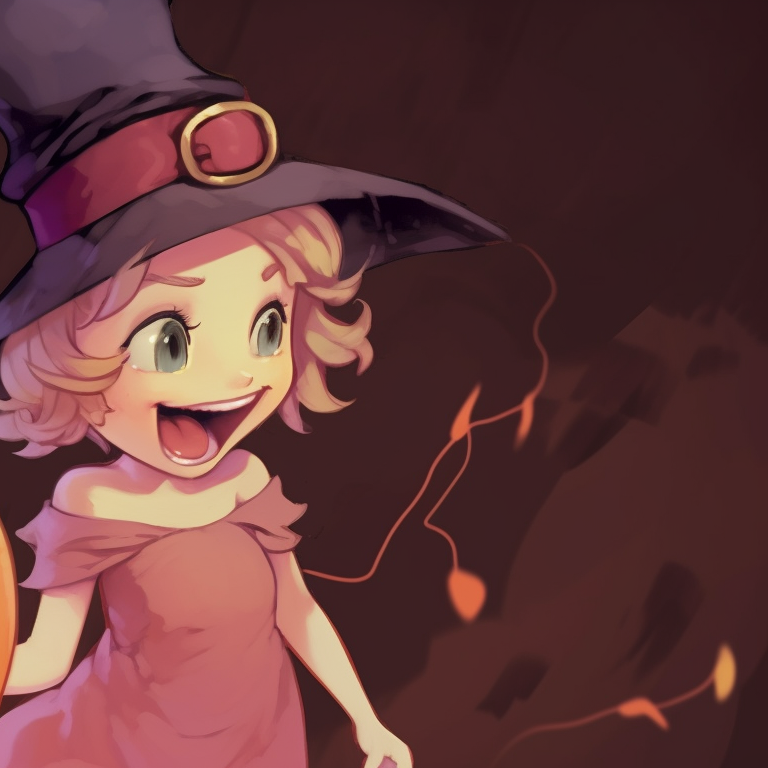 Two characters, soft pastel tones and Halloween costumes, mischievously smiling. cute disney halloween matching pfps pfp for discord.