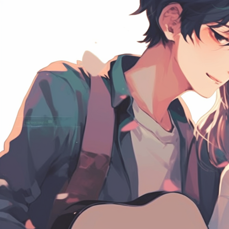 Two characters wielding fire, intense expressions, use of vivid colors and dynamic lines classic matching pfp couples pfp for discord.