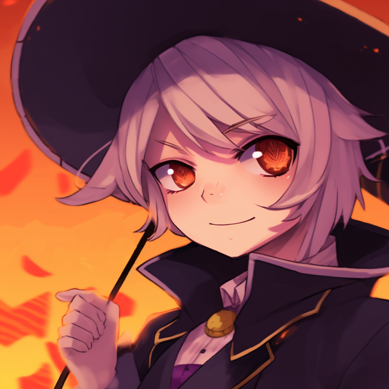 Denji and Power with quirky Halloween accessories, focusing on fun themes and heightened expressions. matching pfp halloween theme with denji and power pfp for discord.