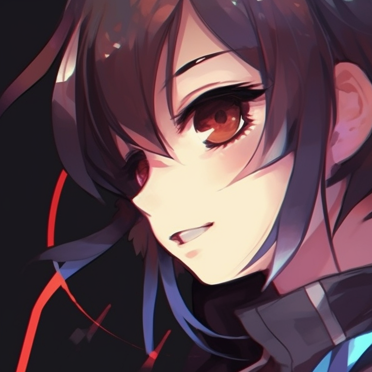 Close-up of two friends, focusing on their dreamy eyes, loaded with sparkles and soft color palette. anime style pfps for best friend duo pfp for discord.