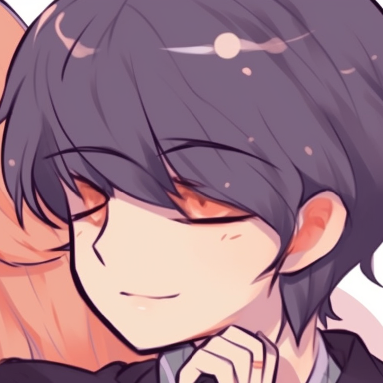 Two characters looking towards each other, soft colours and emotional expressions. discord matching pfp anime edition pfp for discord.