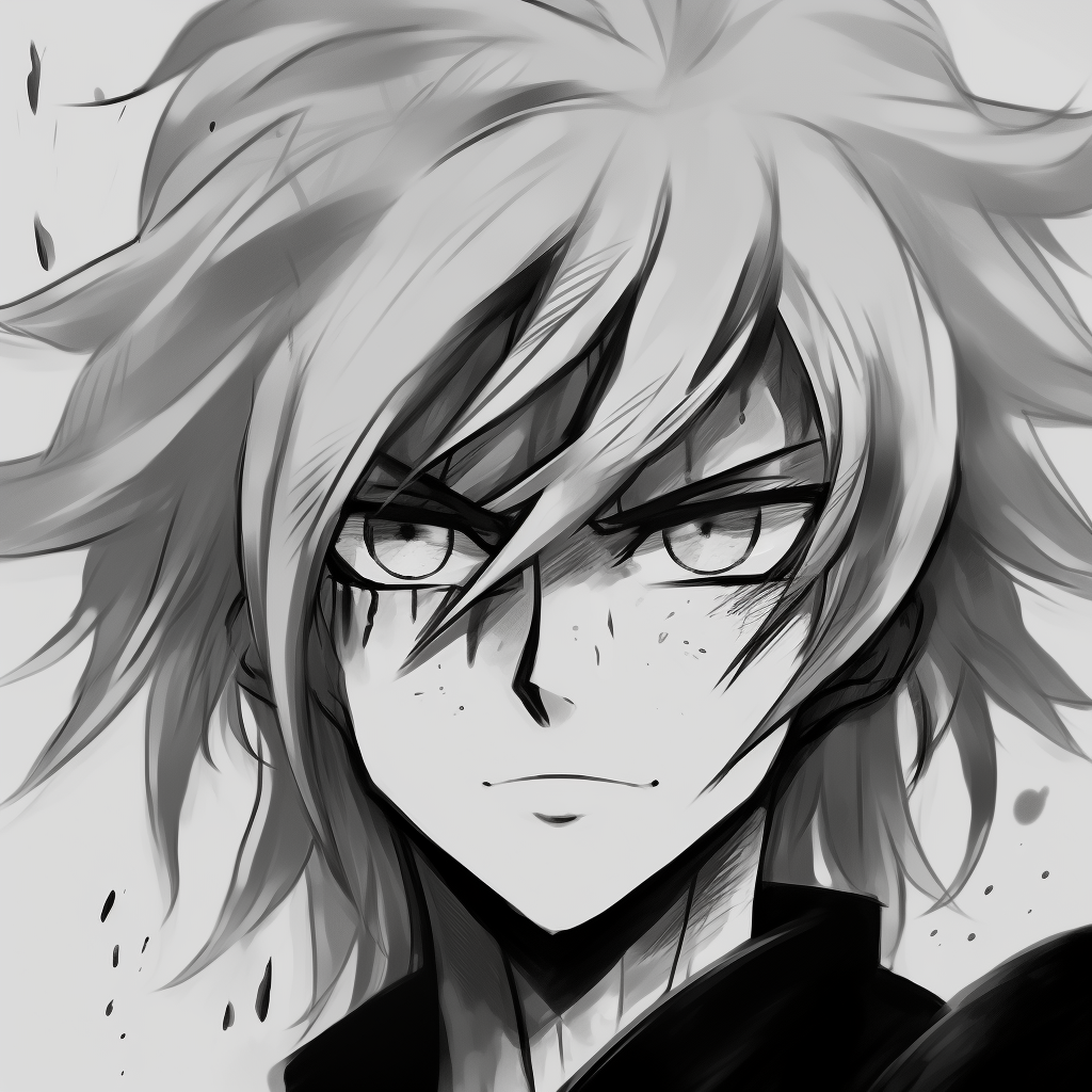 Majin Vegeta in a compelling black and white image, emphasized by sharp lines and dramatic contrasts. favourite black and white anime pfp icons pfp for discord.