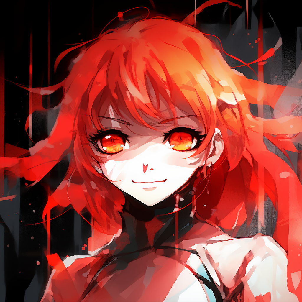 Asuka with ethereal angelic halo, subtle use of warm glow. character insights for crazy anime pfp pfp for discord.