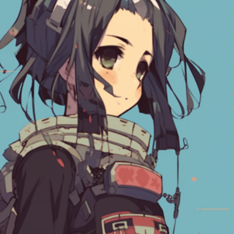 Two characters in combat gear, ready stance, prepared for battle. cool matching gif pfp pfp for discord.