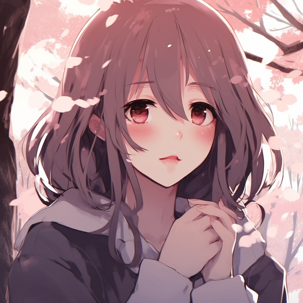 Anime girl in a pensive mood, seated in shadows with a focus on subdued tones and visible sketch lines. sad anime characters pfp pfp for discord.