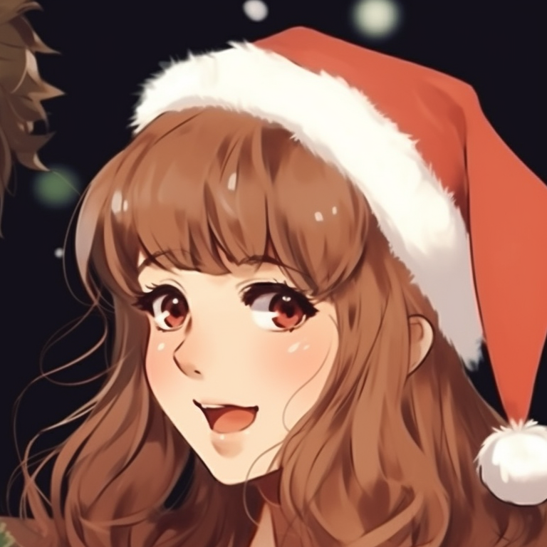 Two characters building a snowman, playfulness captured in vivid tones. preppy matching christmas pfp ideas pfp for discord.