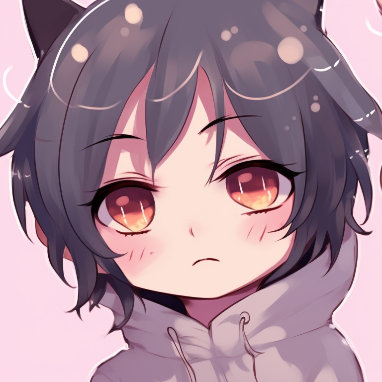 Intimate close-up of two characters with vibrant colors. cute matching pfp for friends ideas pfp for discord.