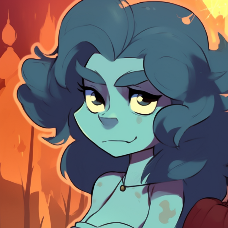 Two characters dressed up as classic Halloween creatures, contrast of warm and cool tones. steven universe halloween themed pfp for duos pfp for discord.