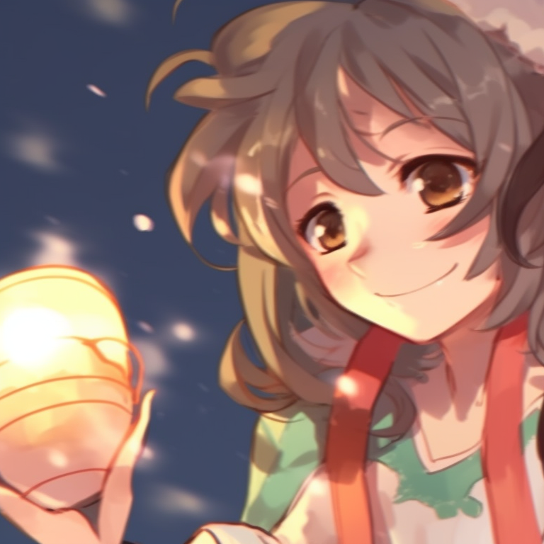 Two characters under a starlit sky, soft colors and gentle shading, holding a lantern. unique matching hu tao christmas pfp pfp for discord.