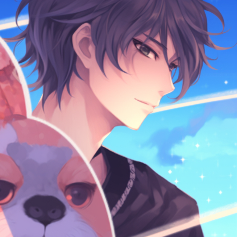 Two young sorcerers, strong emphasis on magical items and mystical ambiance, soft tones. fantasy-themed cute couple matching pfp pfp for discord.