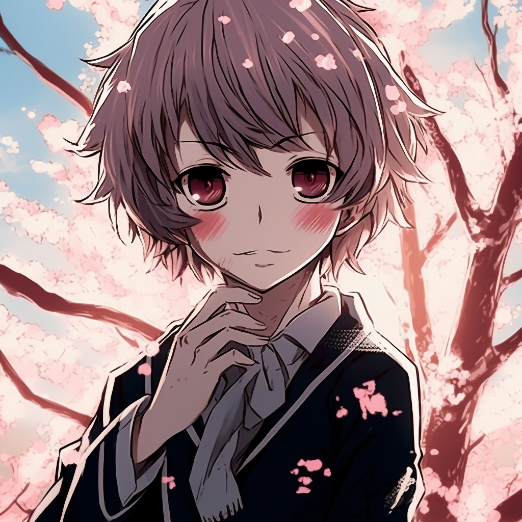 Anime character having cute interaction with a pet, detailed depiction of cute expressions and pet interactions. cute anime manga pfp