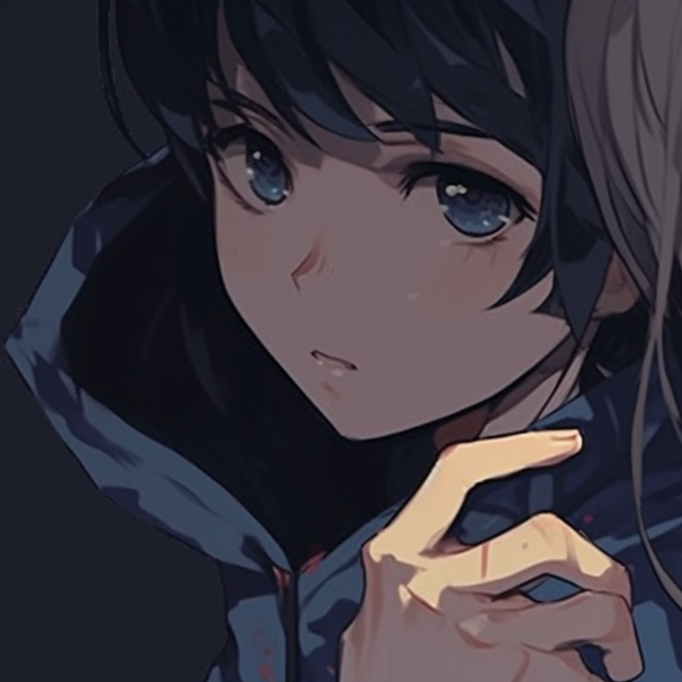 Two characters in battle armor, metallic colors and varied textures pfp matching anime characters pfp for discord.