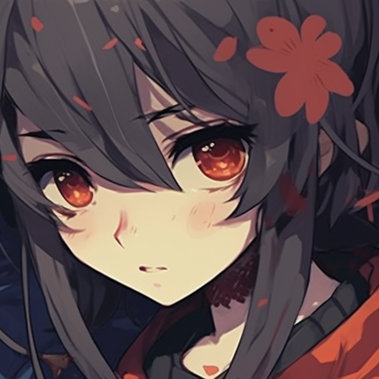 Two characters in battle armor, metallic colors and varied textures pfp matching anime characters pfp for discord.