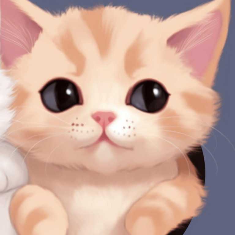 Two cartoon Siamese cats, one asleep and the other awake, with deeper color tones and close-up portrait style. cute cartoon matching cat pfp pfp for discord.