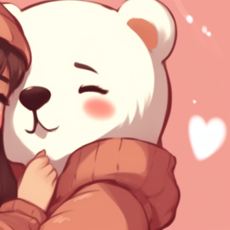 Characters blowing bubbles, colorful and playful atmosphere. milk and mocha pfp combinations pfp for discord.