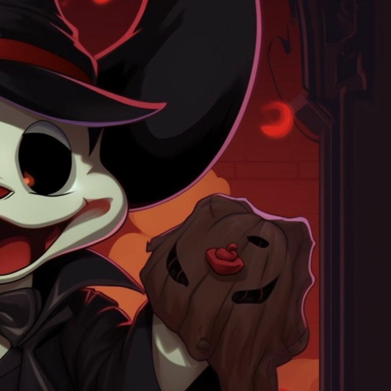 Donald and Daisy in ghost attires, monochrome with stark white highlights. halloween themed disney matching pfp for couples pfp for discord.