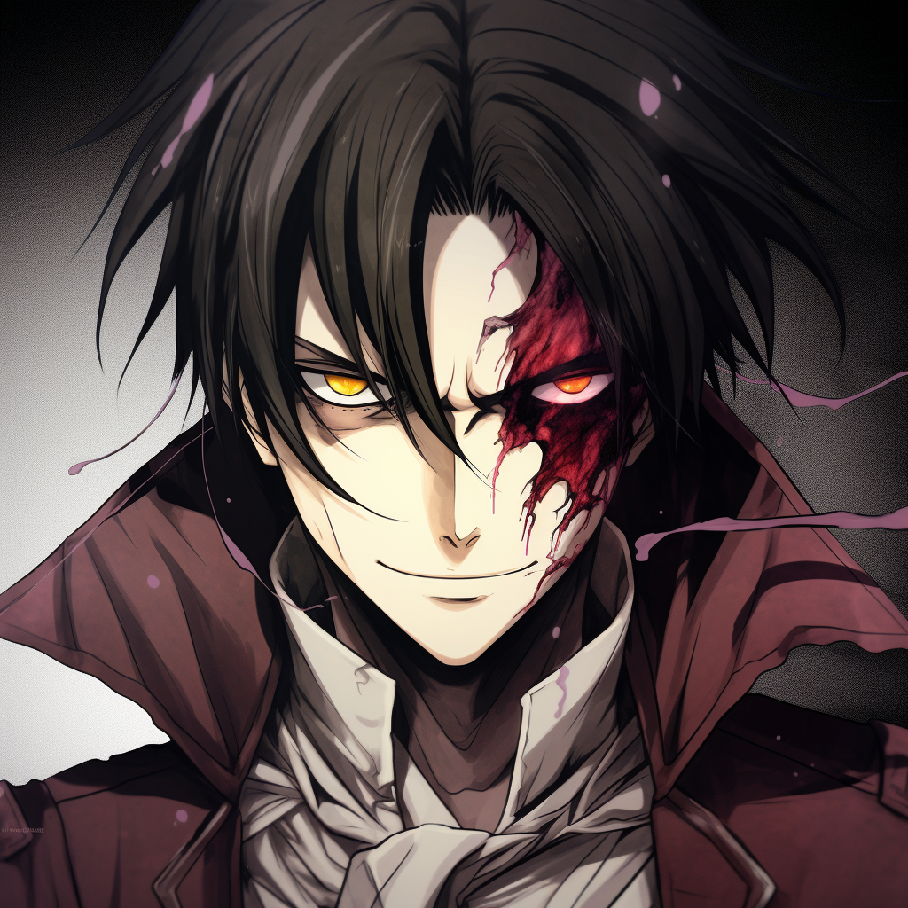 Levi Ackerman in a fierce pose, dynamic composition and stark outlines. high definition badass anime pfp