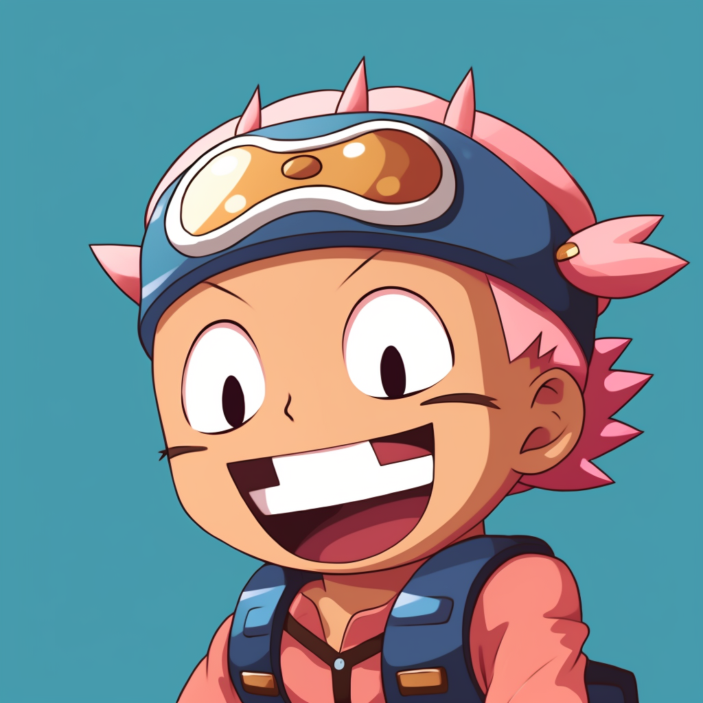 Laughing Chopper with a humorous background, detailed artwork and vibrant hues. laugh with anime pfp pfp for discord.