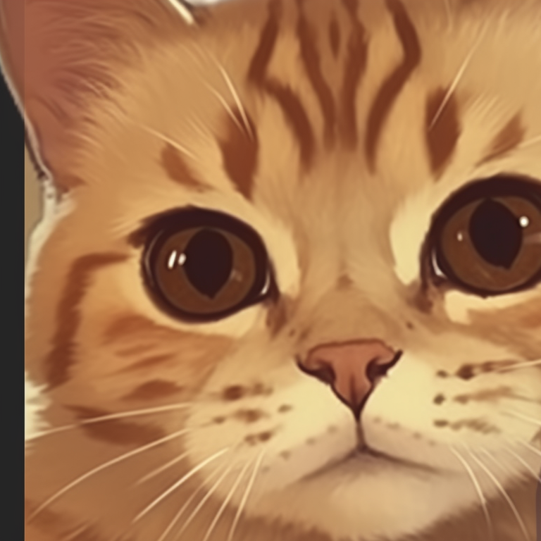 Two anime characters with cat features, warm colors and gentle expressions. cute cat matching pfp styles pfp for discord.