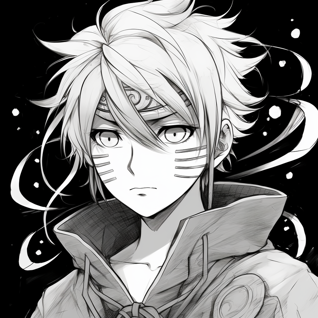 Minimalistic and high contrast depiction of Uchiha Itachi, highlighting his unique Mangekyou Sharingan. favourite black and white anime pfp icons pfp for discord.