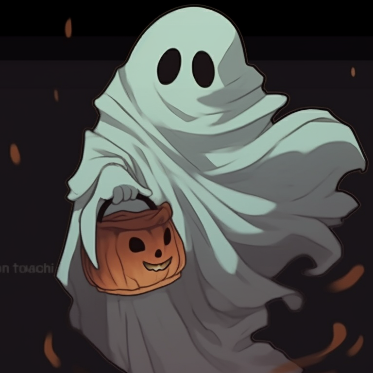 Two undead characters in Victorian attire, dim lighting and heavy shadows. spooky matching ghost pfp halloween theme styles pfp for discord.