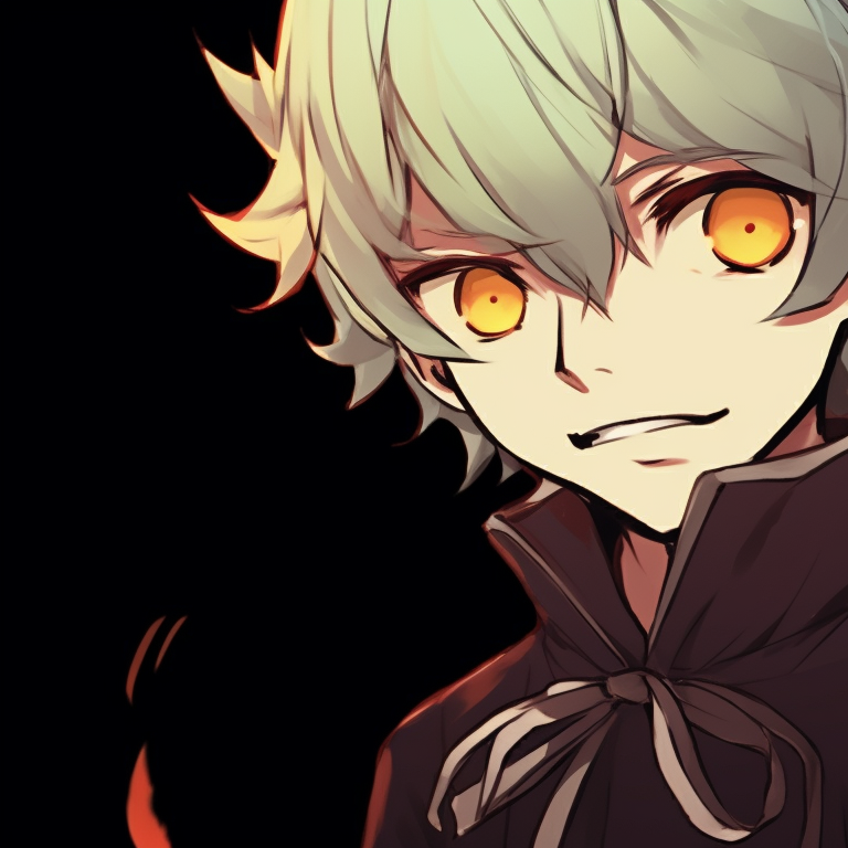 Denji and Power in a moonlit Halloween setting, soft-lit colors enforcing the eerie ambiance. denji and power halloween pfp ideas pfp for discord.