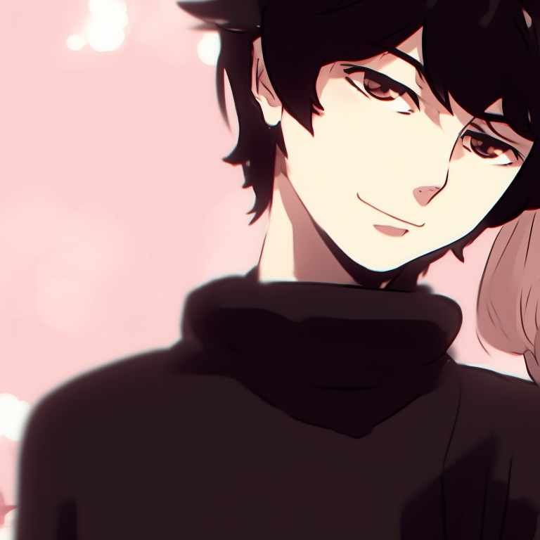 Two characters embracing at twilight, mix of warm and cool tones, silhouette style. attractive instagram cute matching pfp pfp for discord.