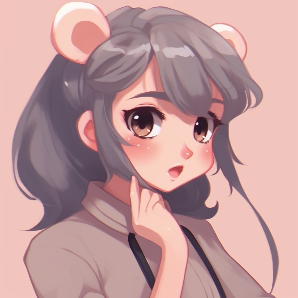 Anime girl character wearing a typical Japanese school uniform, neutrals and straight lines. idea-driven cute school pfp pfp for discord.
